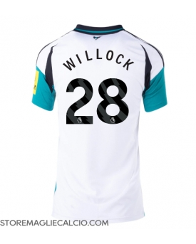Newcastle United Joe Willock #28 Maglia Gara Trasferta Repliche 2024-25 Donna Maniche Corte